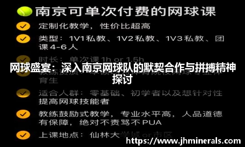 网球盛宴：深入南京网球队的默契合作与拼搏精神探讨